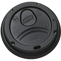 Dixie D9542B Dome Lid for 10-16 ounce PerfecTouch Cups and 12-20 Ounce Paper Hot Cups. Black. 200 Lids per Pack