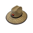 thumbnail image 2 of Ozark Trail Men's Wide Brim Straw Hat, Taupe, 2 of 5