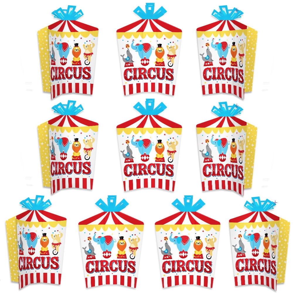 10 Carnival Circus Birthday Party Favors Personalized Scratch Off Games 