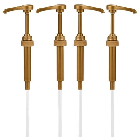 4Pcs Coffee Syrup Pump Drink Flavoring Syrups Pump Syrup Bottle Pump Lotion Pump