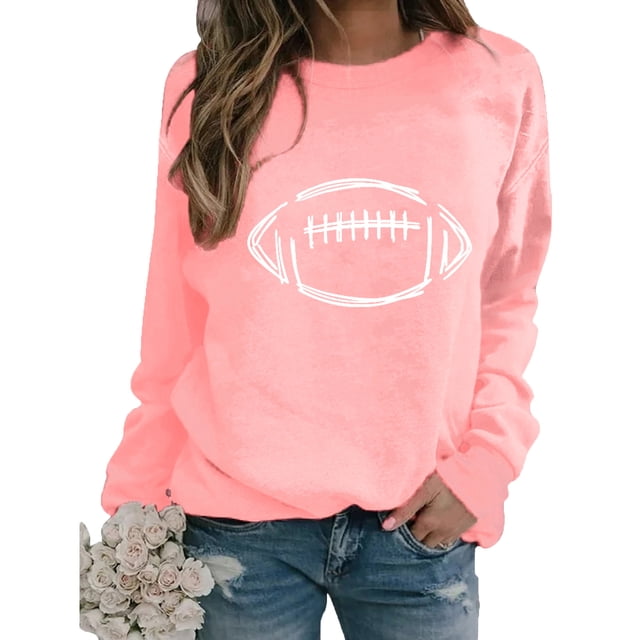 Meichang Sweatshirts pour Femmes Sans Capuche Manches Longues Col Rond Pull Décontracté Graphique Amusant Couleur Unie Sweatshirts Coupe Ample Pull d'Automne
