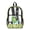 Avocado Pattern Green, variant on Clear Bookbag for Girls Boys Transparent Backpack See Through School Daypack PVC Heavy Duty Unisex School Backpack for Teens Kids, Union Jack British Flag Black