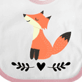 thumbnail image 4 of Inktastic Fox for Girls Woodland Animal Girls Baby Bib, 4 of 4
