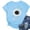 Light Blue 03, variant on QQAMB T-Shirts for Women Plus Size Dragonfly Graphic Printed Summer Trendy Crewneck Short Sleeve Tee Tops Light Blue L