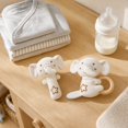 thumbnail image 2 of Plumora Organic Cotton Rattle and Teether Set - Soft Stuffed Animals for Babies, Hanging Car Seat Toys, Stroller Toys, Gentle Rattle, Safe & Non-Toxic, 2 of 5