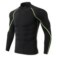thumbnail image 1 of Camiseta interior deportiva transpirable para hombre: manga larga, secado rápido, corte ajustado para fitness y ropa de invierno, 1 of 5