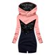 thumbnail image 1 of Sudadera de moda para mujer Sudadera con capucha y estampado floral de Navidad Sudadera con capucha delgada Pompotops gfhjh13153, 1 of 5