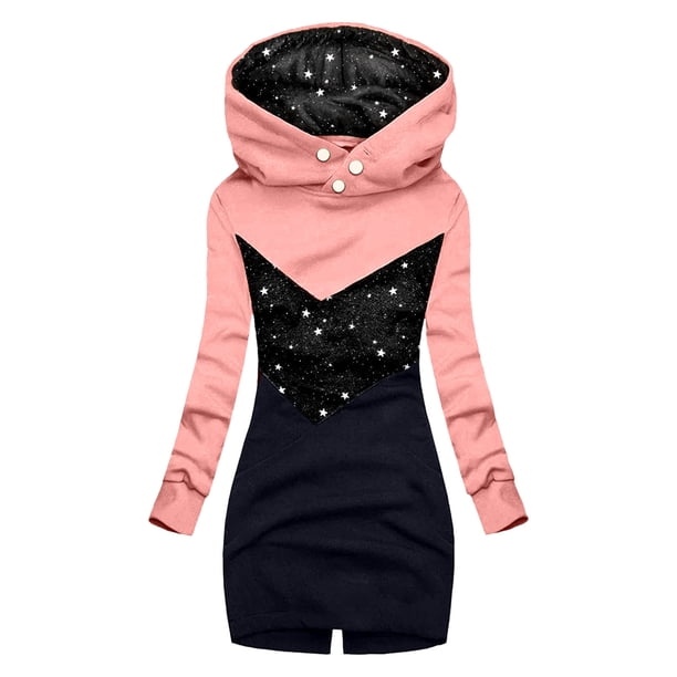 Sudadera de moda para mujer Sudadera con capucha y estampado floral de Navidad Sudadera con capucha delgada Pompotops gfhjh13153