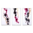 thumbnail image 2 of Designart "Ethereal Elegance Magenta Ink Clouds VI" Abstract Painting Framed Wall Art Set Of 3 - Gold Modern Frame Gallery Wall Set For Home Decor, 2 of 6