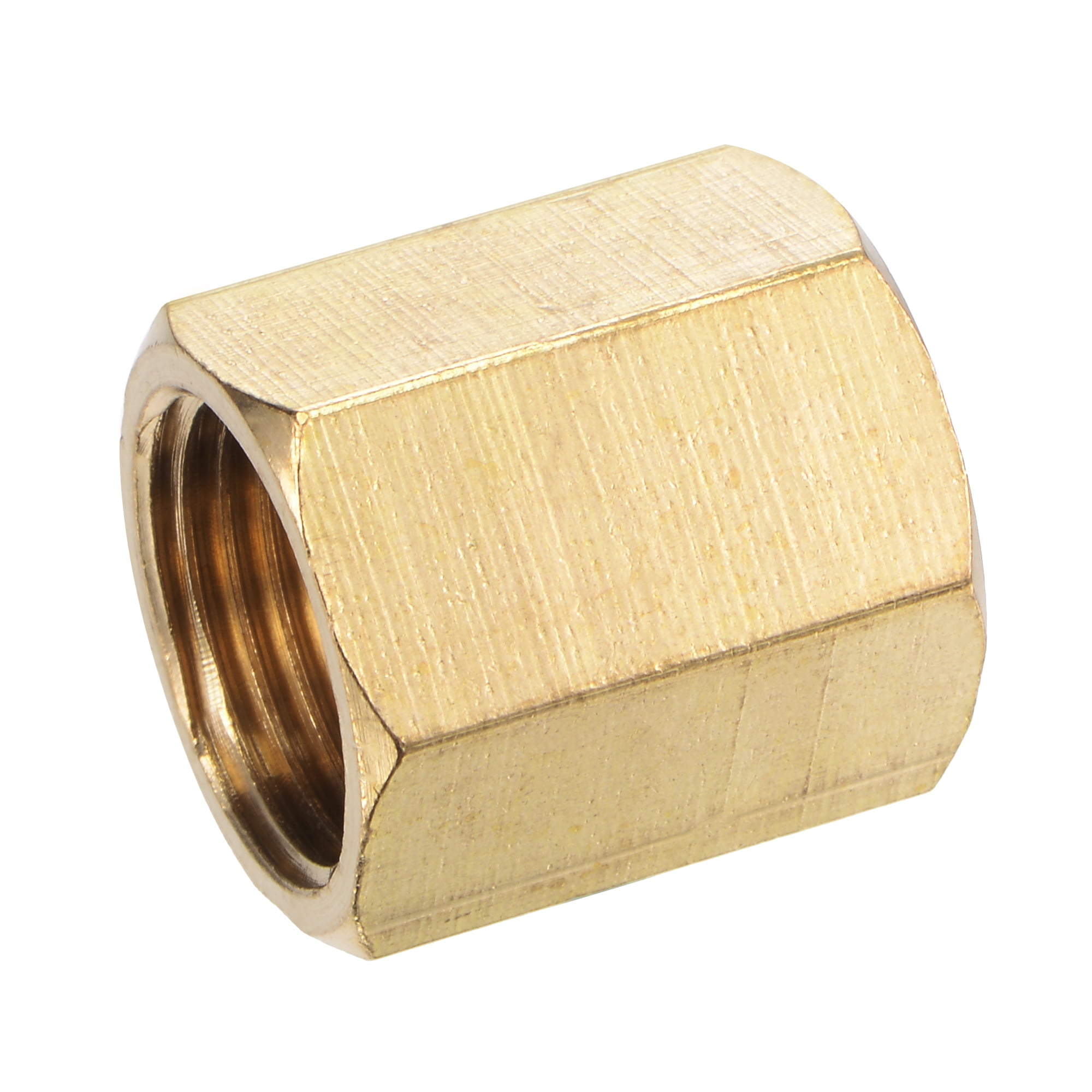 Uxcell G3 8 Female Thread Hex Brass Pipe Fitting Coupling Connector Adapter Walmart Com