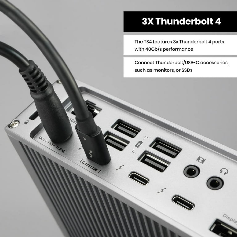 CalDigit TS4 Thunderbolt 4 Dock - 18 Ports, 98W Charging, 3x