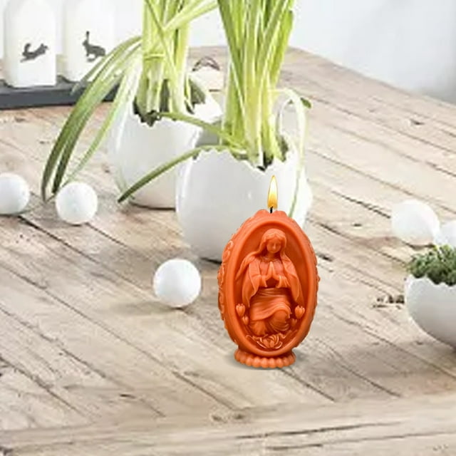 Vela perfumada de Pascua DIY de silicona para piedras aromáticas con forma de huevo Kit de manualidades decorativas para huevos de Pascua