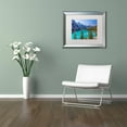 thumbnail image 3 of Trademark Fine Art 'Turquoise Moraine Lake' Canvas Art by Pierre Leclerc, White Matte, Silver Frame, 3 of 4