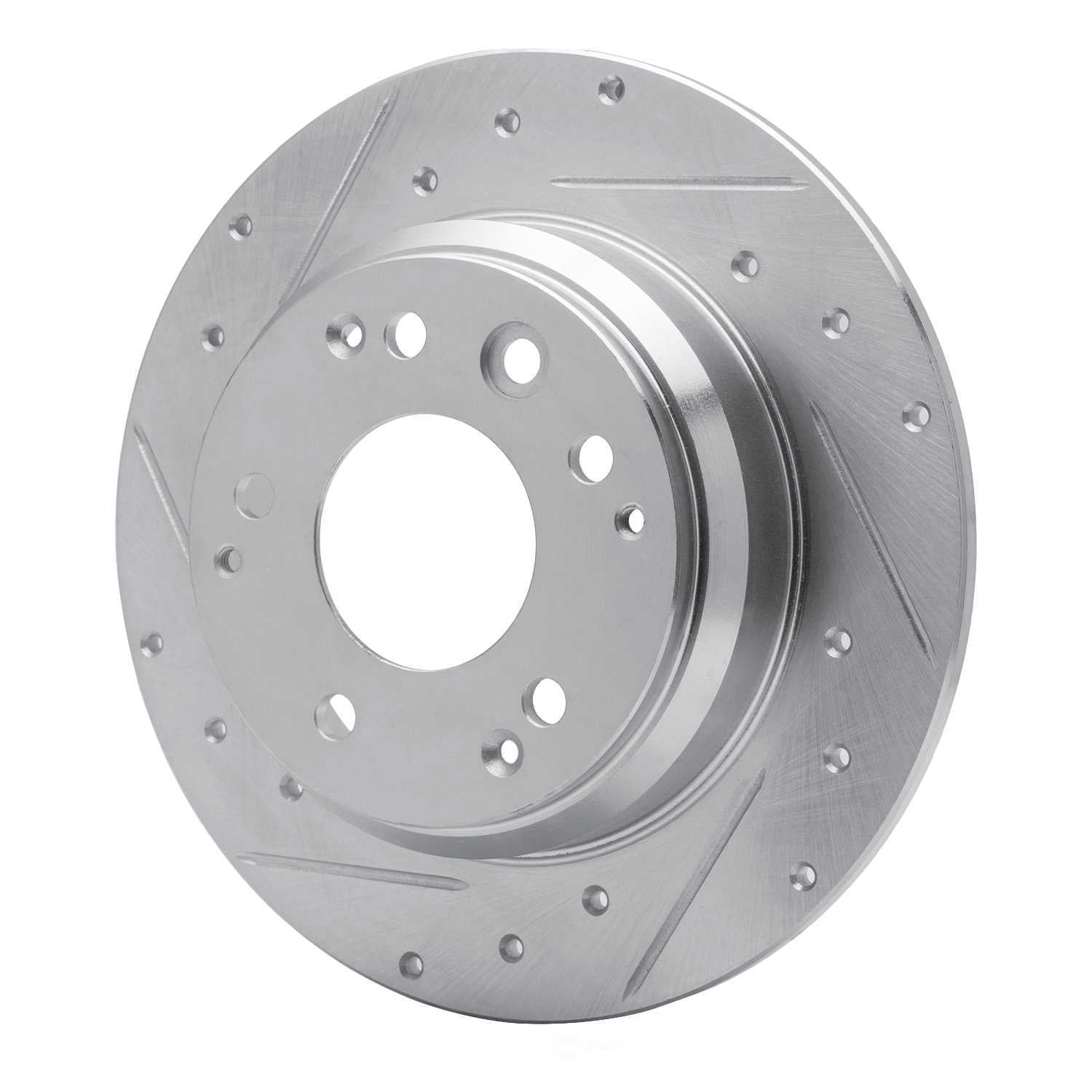 Dynamic Friction Company 631-59041L DFC Brake Rotor - Drilled And Slotted - Silver