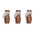 thumbnail image 3 of 3 Pack Vanity Fair Women's Illumination Hi Cut Panties Tranquil Lace, 13108, 6, 3 of 3