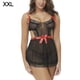 thumbnail image 1 of Encantadora ropa de dormir de encaje para mujer Vestido de malla Perspectiva Lencería Ropa de dormir hueca Inevent XX000156-04, 1 of 7