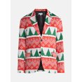thumbnail image 6 of Jolly Knits Men's Christmas Holiday Print Suit Jacket Blazer, Sizes XS-3XL, 6 of 6