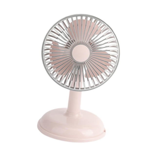 veasfak Mini Portable Fan Desktop Fan USB Beach 90 degree Adjustable Handheld Fan Personal Pink