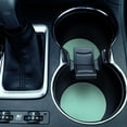 thumbnail image 4 of WIRESTER Round Neoprene Car Coaster for Drinks, Set of 2pcs, Solid Mint Green, 4 of 6