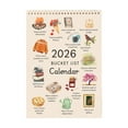 thumbnail image 2 of 2026 Bucket List Calendar - Bucket List Calendar 2026, Inspirational Goal-Setting Hanging Wall with Monthly Bucket Activities Funny Monthly Home Office Gifts, 2 of 8