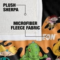 thumbnail image 4 of Nickelodeon Brand Blanket, 50"x60" Nick Splat Group Silky Touch Sherpa Back Super Soft Throw Blanket, 4 of 5