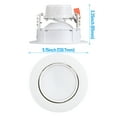 thumbnail image 7 of 24 Pack 4" 10W Remodel Gimbal LED Recessed Downlight Dimmable, 5000K Daylight, Adjustable Retrofit Ceiling Light, 7 of 7