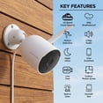 thumbnail image 2 of Merkury Innovations Full HD Smart Outdoor Security Camera, 3 Pack, 2 of 9