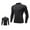 Mens Shirts Black, variant on Running Shirts for Men Fleece Lined Long Sleeve Mock Neck Tshirts Shirt Quick-Drying Stretchy Slim Pullover Solid Thermal Warm Athletic Workout Tops