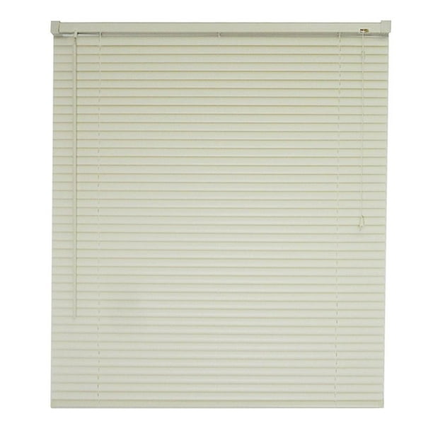 Persiana Deco 150 x 160 cm Horizontal de PVC Blanca Marfil