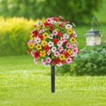 thumbnail image 1 of Decoraciones artificiales de jardín de flores de 24 para la cama de flores de la de patio Pinkyello de rojo, 1 of 8