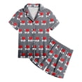 thumbnail image 5 of Luvoko Tween Children DIY Anniversary Print Pajama Set Short Sleeve Button Up Top And Shorts, 5 of 5