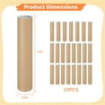 thumbnail image 4 of Tubos de Envío Kraft con Tapas, 23 Piezas Tubos de Cartón Kraft, Tubos de Envío de Sobres, Tubos de Póster para Almacenar, Enviar por Correo, Documentos, Artes, Rollo de Papel, 4 of 6