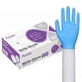 thumbnail image 1 of Guantes desechables de nitrilo Daddy's Choice, azules, medianos, 100 unidades, 1 of 8