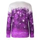 thumbnail image 4 of ICHUANYI Liquidación Moda Mujer Impresión Cuello Redondo Jersey Tops Manga Larga Cómoda Blusa Sudadera ICHUANYI WER202308250601, 4 of 6