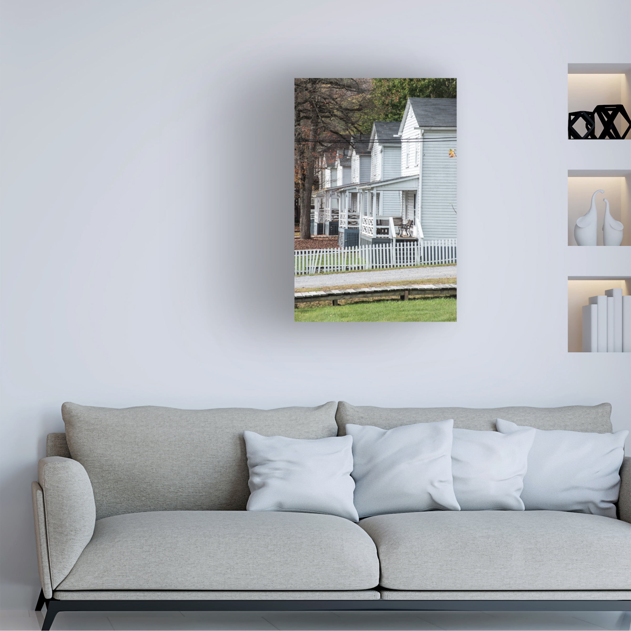 Robert Michaud 'Company Houses Cass 1' Canvas Art