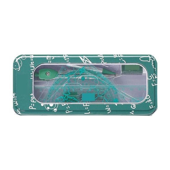 Gkeoshab Office&Craft&Stationery Compasses Set Geometry Tool 8 Pieces Ruler Pencil Set Geometry Protractor Math Drawing Tools School Math Stationery For Boys Girls Set Protractor Home & Garden