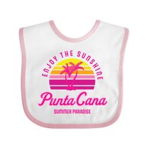 Inktastic Enjoy the Sunshine Punta Cana Summer Paradise Boys or Girls Baby Bib