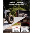 thumbnail image 5 of VEVOR Aluminum Trailer Ramps, 76 x 54 in Tri-Folding Truck Ramps with Straps & Non-Slip Rubber Fingers, 1500LBS Capacity ATV Loading Ramps for Pickup Trucks, Motorcycles, Lawn Mowers, Tractors, Carts, 5 of 9