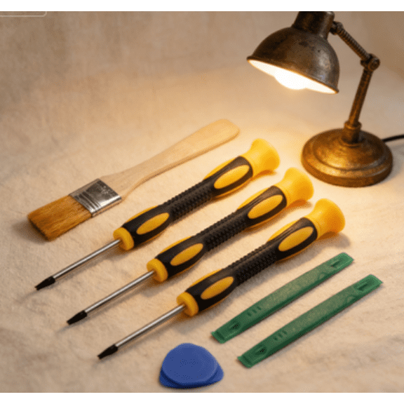 Homesteed Game Console Screwdriver Repair Tool Kit Disassembly Kit Torx T8 T10 Ergonomic Compact S2 Alloy Bits Pry Tools Brush for PS5 Xbox Switch Controller Console Home