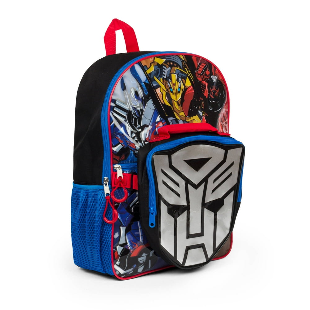 Transformers 16" Transformers Backpack with Lunch kit