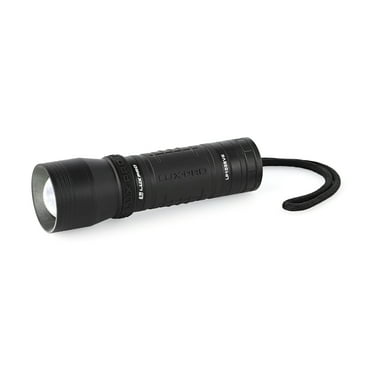 LUXPRO Zoom Focus 570 Lumen LED Handheld Flashlight - Features TackGrip and Aircraft-Grade Aluminum - Pocket-Sized Camping Accessories with Wrist Lanyard - Batteries Included