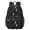Bat and Moon Gothic Pattern, variant on Sun and Crystal Ball Gothic Pattern 17" Waterproof Oxford School Backpacks for Teens, S-Shape Padded Straps, for School, Travel, Hiking, Camping