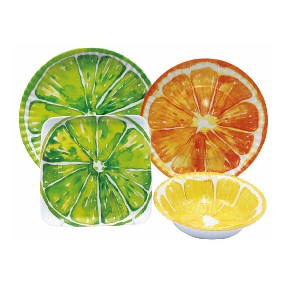 Vajilla de Melamina 16 pzas Cocina Citricos Fraciel Fraciel C16