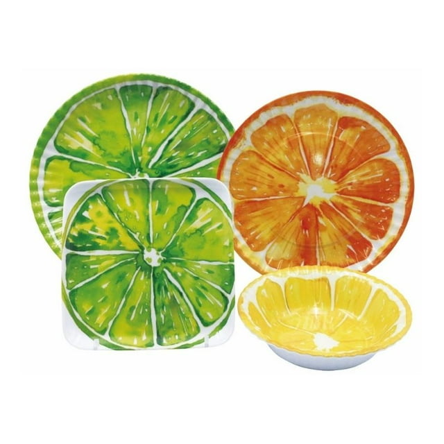 Vajilla de Melamina 16 pzas Cocina Citricos Fraciel Fraciel C16