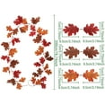 thumbnail image 2 of Fall Maple Leaf Garland 78Inch Artificial Autumn Vine Hanging Decor for Thanksgiving Front Door Porch Wedding Table Centerpiece Outdoor Indoor Festive Season Decoration, 2 of 8