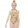 thumbnail image 3 of Animal Crossing Girls One Piece Swimsuits Quick Dry Bathing Suit Swimwear Swimming Suit 9-11Y(140cm), 3 of 8