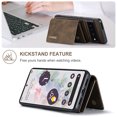thumbnail image 2 of Jiahe Cover For Google Pixel 7 Pro,Shockproof Magnetic Card Slot Wallet Kickstand Full Body Protector Case Cover,Coffee, 2 of 10