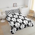 thumbnail image 4 of Erosebridal Teens Cute Bowknot Bedding Queen Comforter Set, Cartoon Down Comforter, Princess Style Decor, Reversible 3pcs, 4 of 7