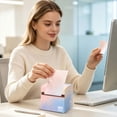 thumbnail image 7 of Light Pink Pull-Out Sticky Notes in Cute Dispenser Box, 105 Sheets Pearlescent Memo Pads, 7 of 7
