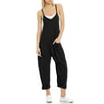 thumbnail image 1 of Women's One Piece Romper Sleeveless V Neck Jumpsuit with Pockect, 1 of 6